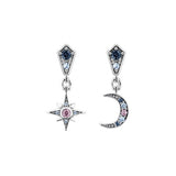 Thomas Sabo Sterling Silver Royalty Star & Moon Earrings