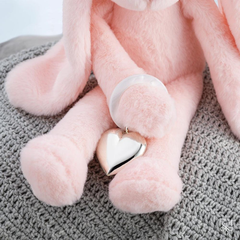 Sterling Silver Baby Heart Rattle
