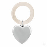 Sterling Silver Baby Heart Rattle