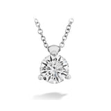 Hearts on Fire 18ct Gold Classic 3 Prong Solitaire Pendant Necklace