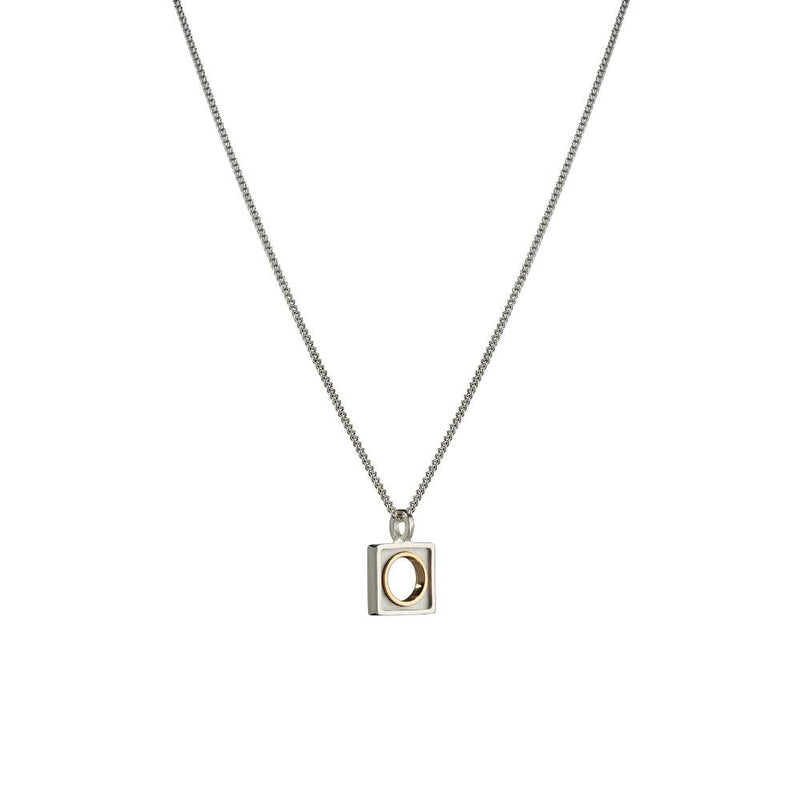 Maureen Lynch Horizon 9ct Gold & Sterling Silver Small Necklace