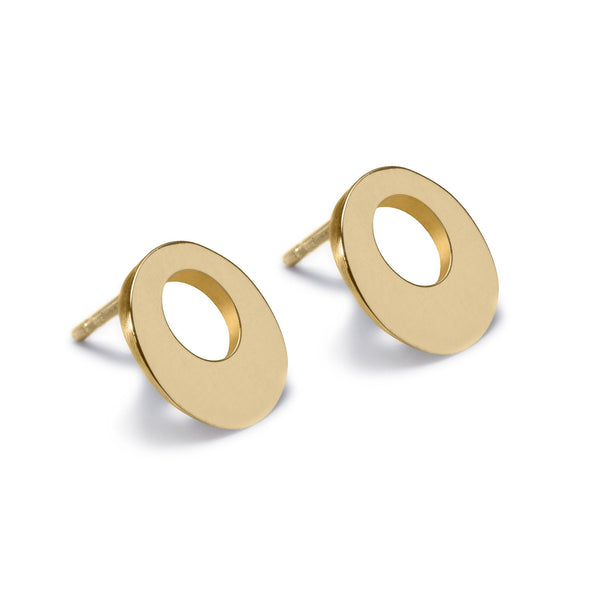 Maureen Lynch Circle of Dreams 9ct Gold Stud Earrings DL6G
