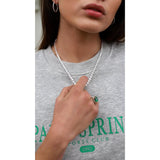 Carat London Taryn Sterling Silver Tennis Necklace