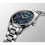 Longines Conquest Classic Quartz Silver Steel Black Mother of Pearl Dial 34mm Watch L23864886