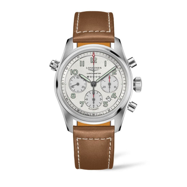 Longines Spirit Automatic Leather Strap 42mm Mens Watch L38204732