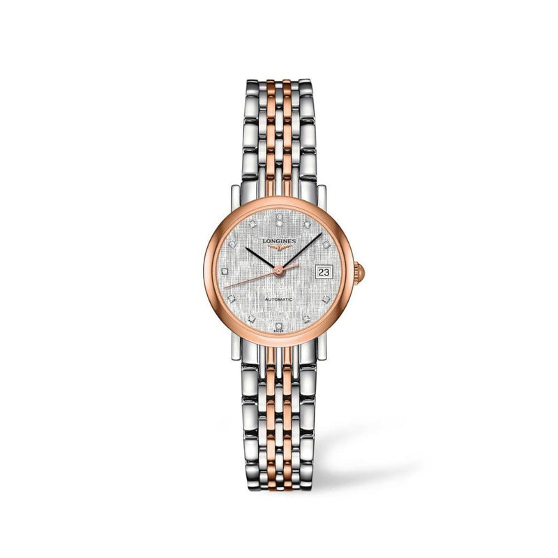 Longines Elegant Collection Automatic Pink Gold Stainless Steel 25.5mm Watch L43095777