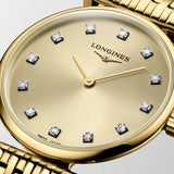 La Grande Classique de Longines Quartz Yellow Gold PVD Steel & Diamond Indexes 24mm Watch L42092378