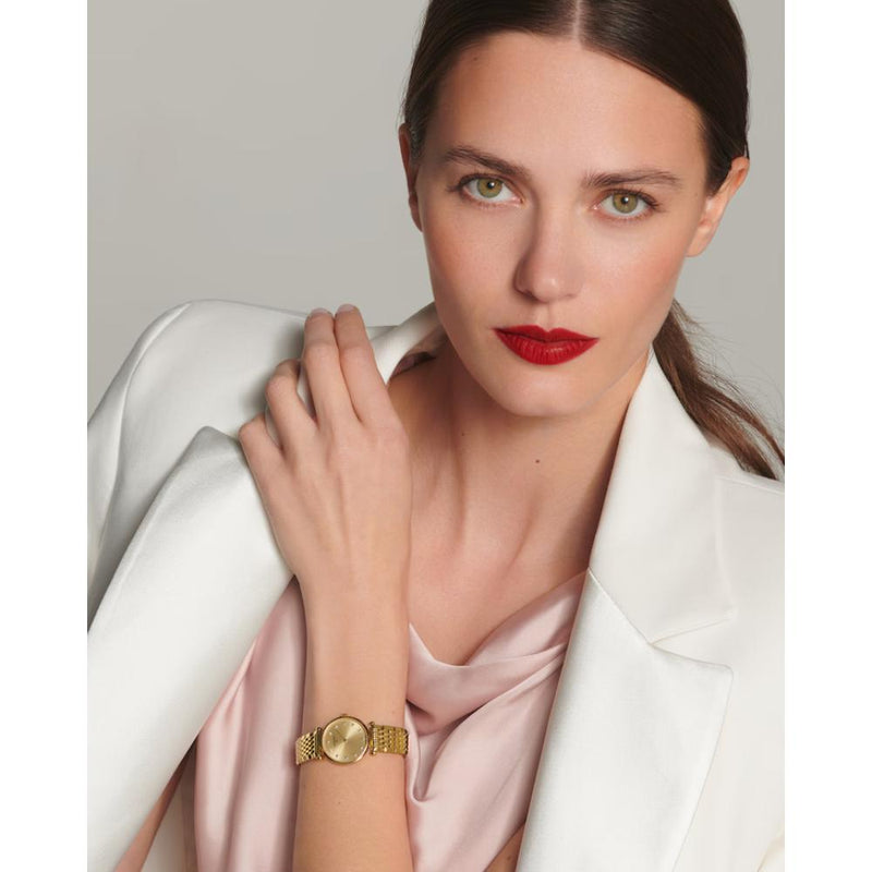 La Grande Classique de Longines Quartz Yellow Gold PVD Steel & Diamond Indexes 24mm Watch L42092378