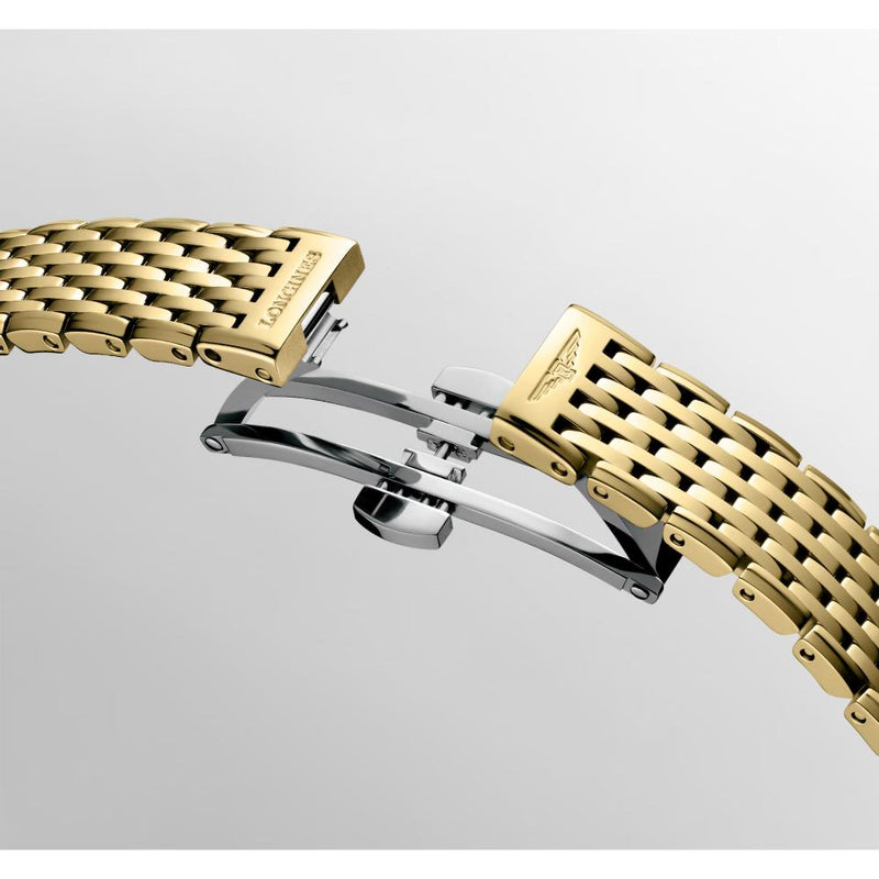 La Grande Classique de Longines Quartz Yellow Gold PVD Steel & Diamond Indexes 24mm Watch L42092378