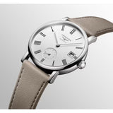 Longines Elegant Collection Automatic Beige Leather 34.5mm Watch L43124112