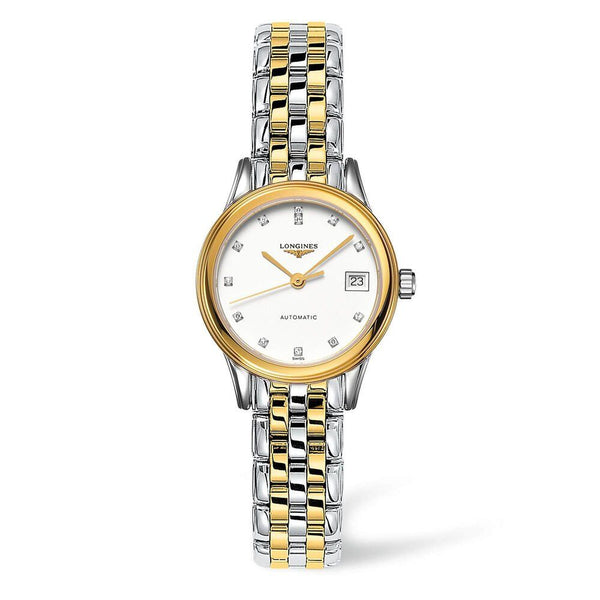 Longines Flagship Automatic 2 Tone Steel 30mm Ladies Watch L43743997
