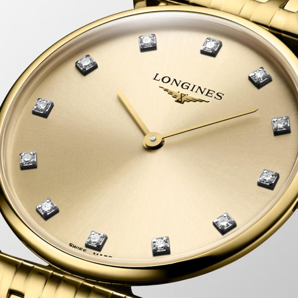 La Grande Classique de Longines Quartz Diamond & Yellow Gold PVD Steel 29mm Watch L45122378