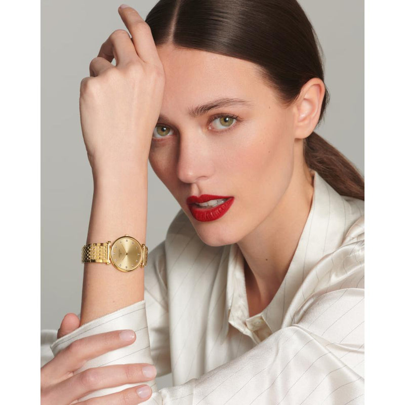 La Grande Classique de Longines Quartz Diamond & Yellow Gold PVD Steel 29mm Watch L45122378