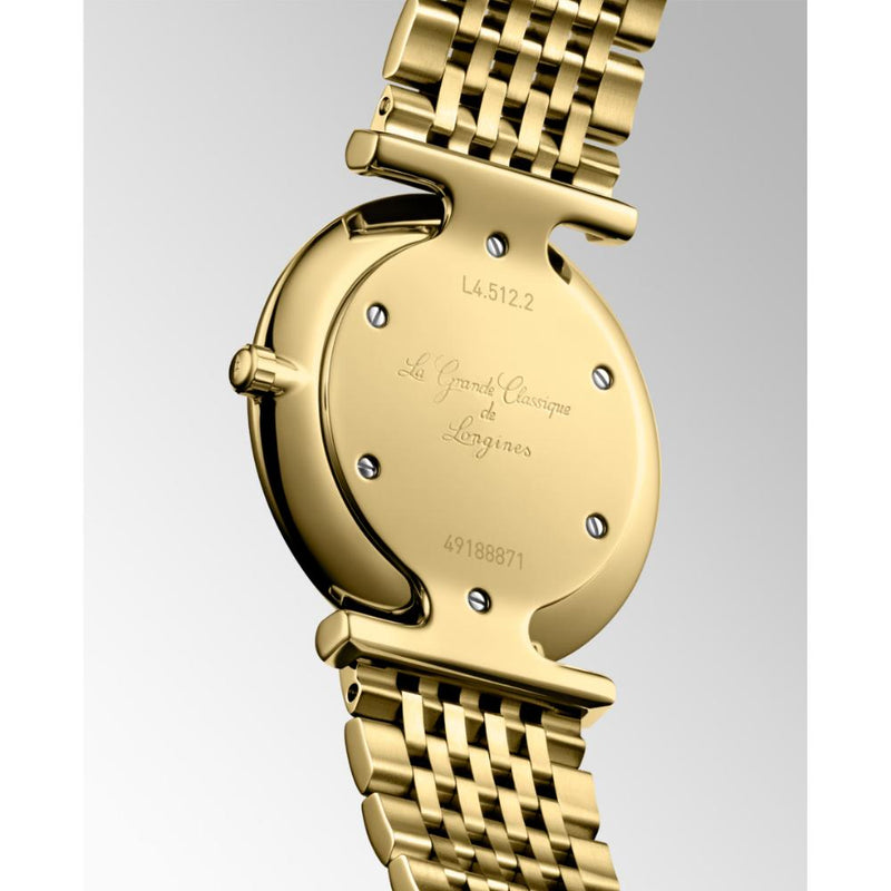 La Grande Classique de Longines Quartz Diamond & Yellow Gold PVD Steel 29mm Watch L45122378