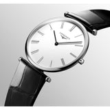 La Grande Classique de Longines Quartz Sliver Steel Leather Strap 36mm Watch L47554112