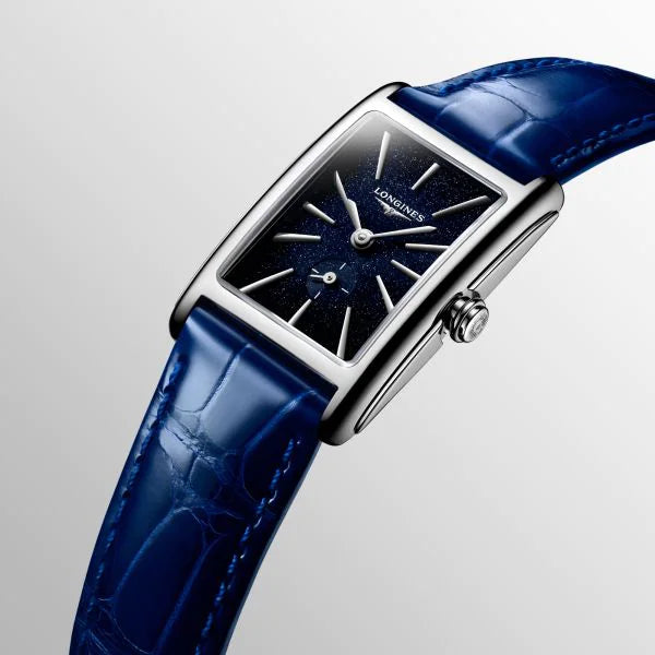 Longines DolceVita Quartz 20.80mm x 32mm Blue Leather Ladies Watch L52554932