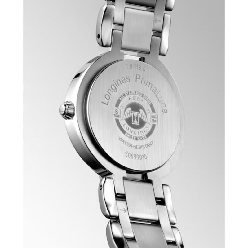 Longines PrimaLuna Automatic Pink Dial 30mm Diamond Watch L81134906