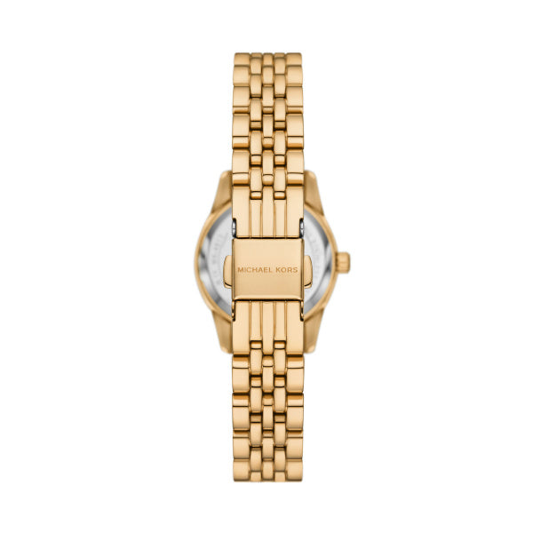 Michael Kors Lexington Quartz Gold Steel Blue Dial 26mm Ladies Watch MK4813