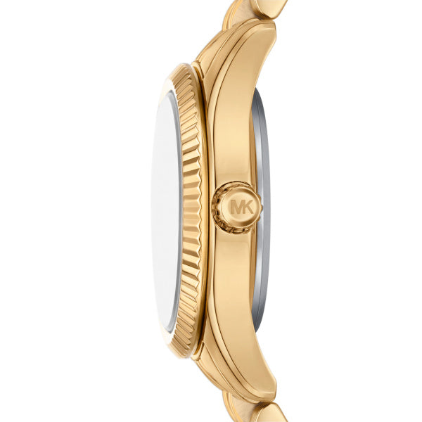 Michael Kors Lexington Quartz Gold Steel Blue Dial 26mm Ladies Watch MK4813