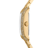 Michael Kors Petite Emery Gold Tone Steel White Dial 27mm Watch MK4826