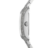 Michael Kors Petite Emery Silver Steel Blue Dial 27mm Watch MK4829