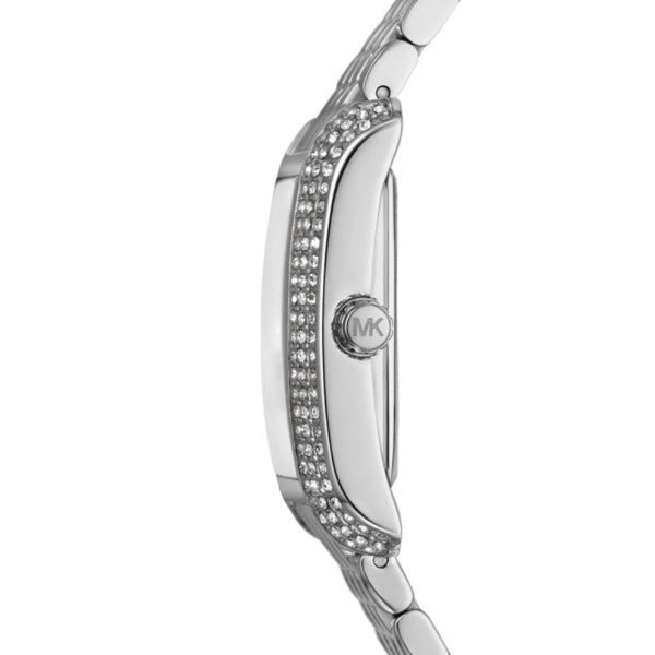 Michael Kors Petite Emery Silver Steel Blue Dial 27mm Watch MK4829