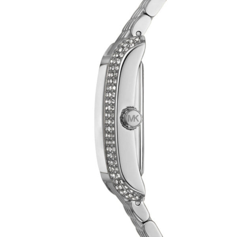 Michael Kors Petite Emery Silver Steel Blue Dial 27mm Watch MK4829