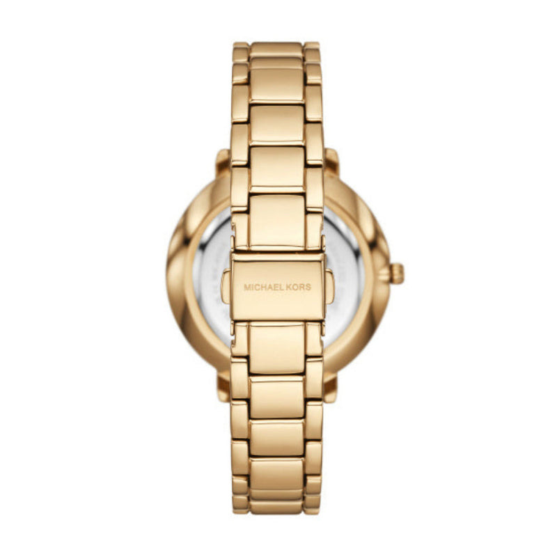 Michael Kors Pyper Quartz Gold Tone Steel White Dial 38mm Watch MK919