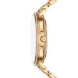 Michael Kors Pyper Quartz Gold Tone Steel White Dial 38mm Watch MK919