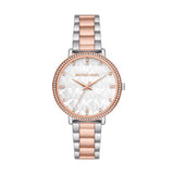 Michael Kors Pyper Quartz Two Tone Steel White Dial 38mm Watch MK4920