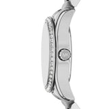 Michael Kors Lexington Quartz Silver Steel White Dial 33mm Ladies Watch MK4979