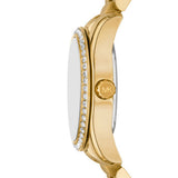 Michael Kors Lexington Quartz Gold Steel Gold Dial 33mm Watch MK4982