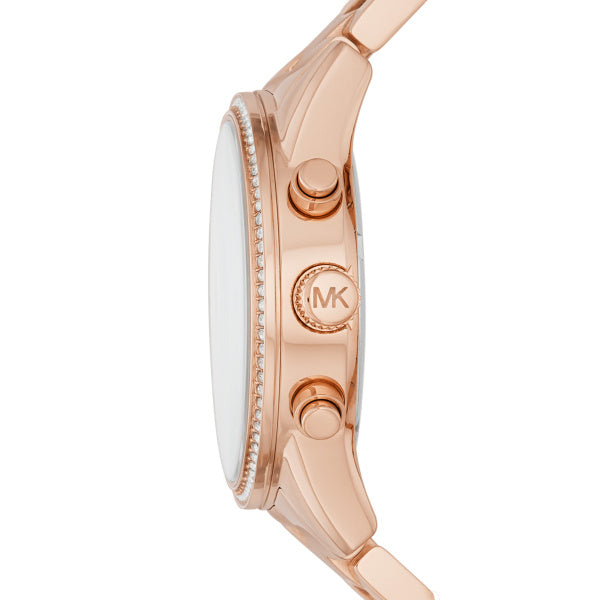 Michael Kors Macy's Ritz Rose Gold Steel 37mm Ladies Watch MK6357