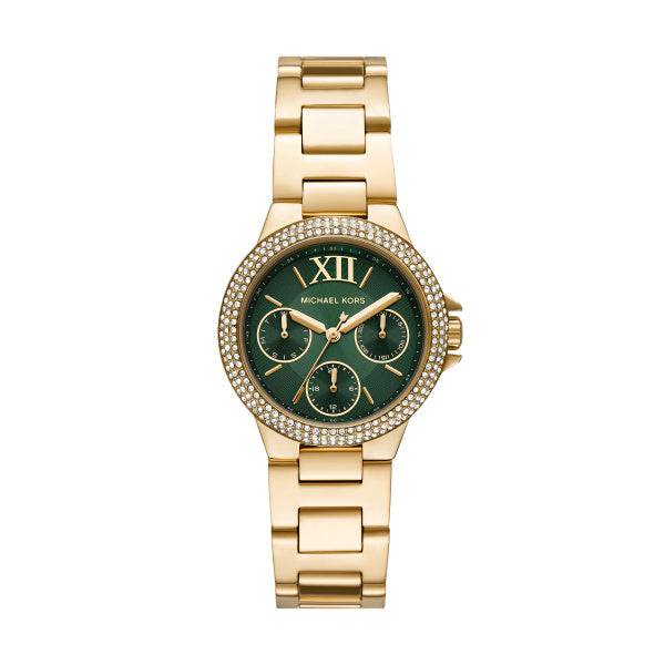 Michael Kors Mini Camille Pavé Gold Tone 33mm Ladies Watch MK6844 / MK6981