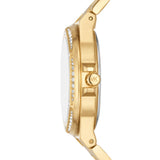 Michael Kors Lennox Pavé Quartz Logo Gold-Tone Logo 37mm Ladies Watch MK7229