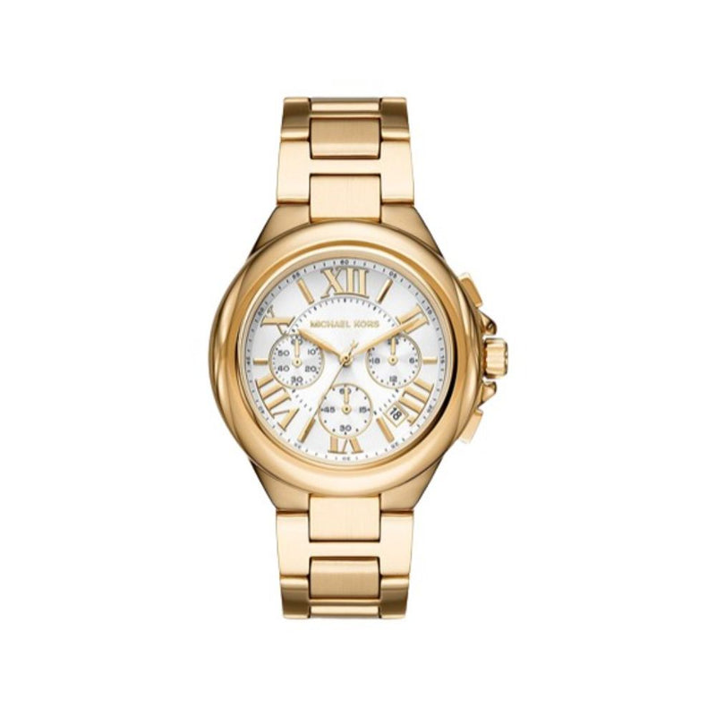 Michael Kors Camille Quartz Gold-Tone Steel 45mm Watch MK7270