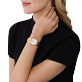 Michael Kors Mini Lennox Pavé Gold Tone 33mm Ladies Watch MK7278