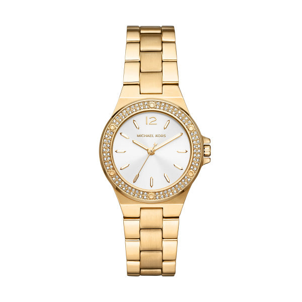 Michael Kors Mini Lennox Pavé Gold Tone 33mm Ladies Watch MK7278