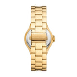 Michael Kors Lennon Quartz Gold Tone White Dial 37mm Ladies Watch MK7361