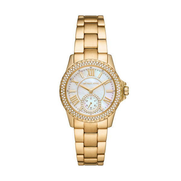 Michael Kors Everest Quartz Gold Steel 33mm Ladies Watch MK7363