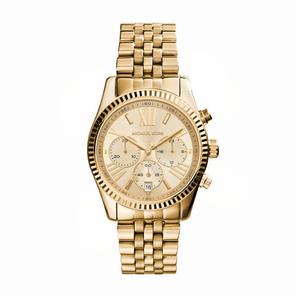 Michael Kors Lexington Quartz Gold Steel 38mm Ladies Watch MK7378
