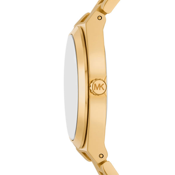 Michael Kors Lennox Quartz Gold Steel White Dial 37mm Ladies Watch MK7391