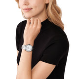 Michael Kors Lennox Quartz Silver Steel Silver Dial 37mm Ladies Watch MK7393