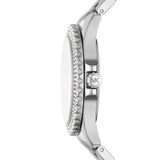 Michael Kors Everest Quartz Silver Steel White Mother of Pearl 40mm Ladies Watch MK7403
