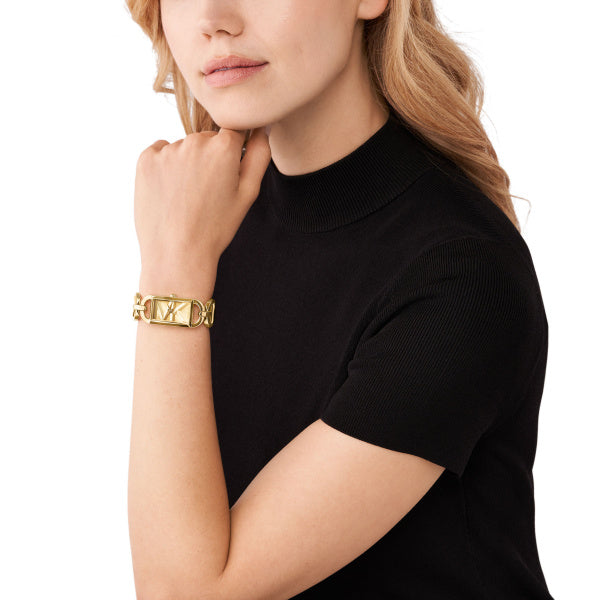 Michael Kors Quartz Mini Empire Gold Tone Steel 30mm Watch MK7406