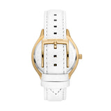 Michael Kors Slim Runway Quartz Leather Strap 38mm Ladies Watch MK7466 / MK7467