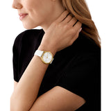 Michael Kors Slim Runway Quartz Leather Strap 38mm Ladies Watch MK7466 / MK7467