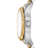 Michael Kors Lexington Quartz Two Tone Steel Black Dial 33mm Watch MK7625