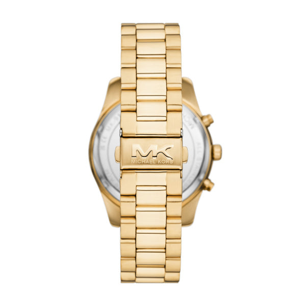 Michael Kors Lexington Gold Chronograph Blue Dial 44mm Watch MK9153