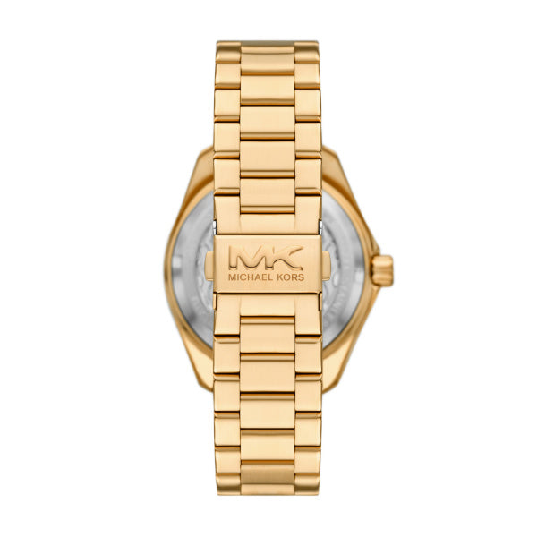 Michael Kors Maritime Gold Tone Steel Green Dial 42mm Watch MK9162